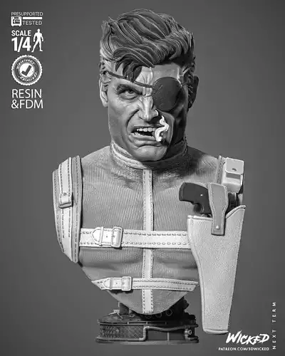 Wicked Marvel Nick Fury Portrait Bust