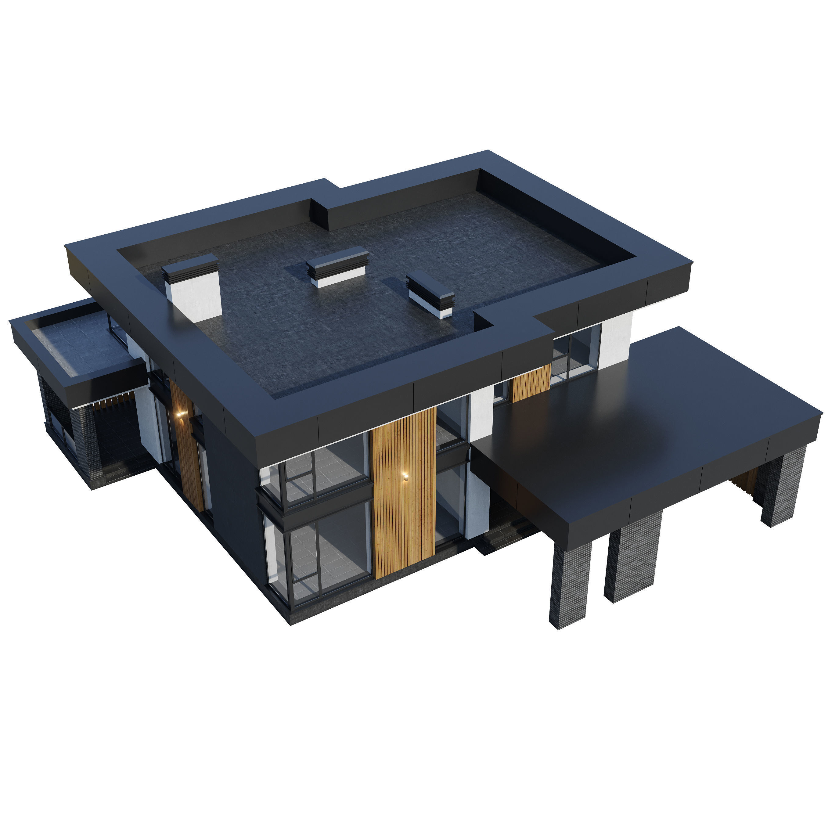 Modern house v104 3D model_17