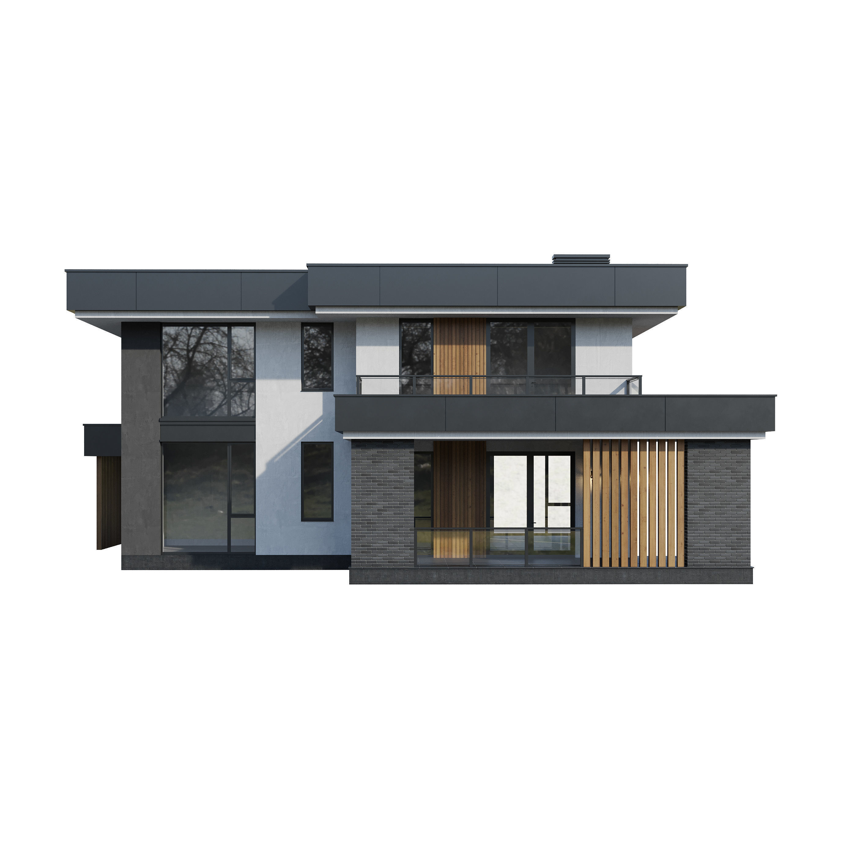 Modern house v104 3D model_15