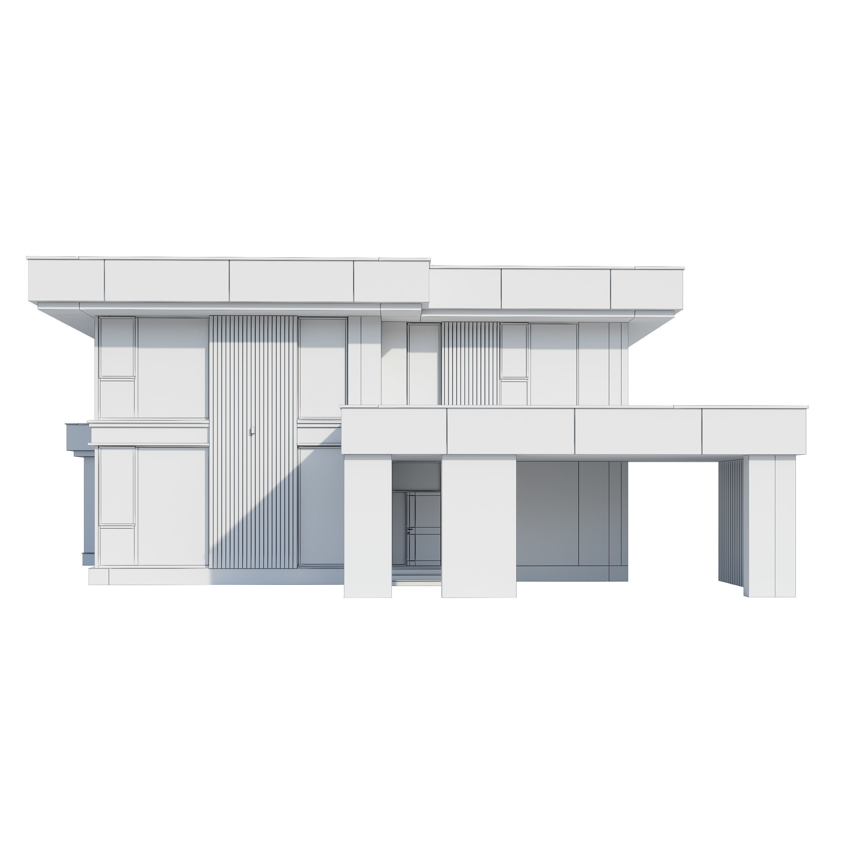 Modern house v104 3D model_22