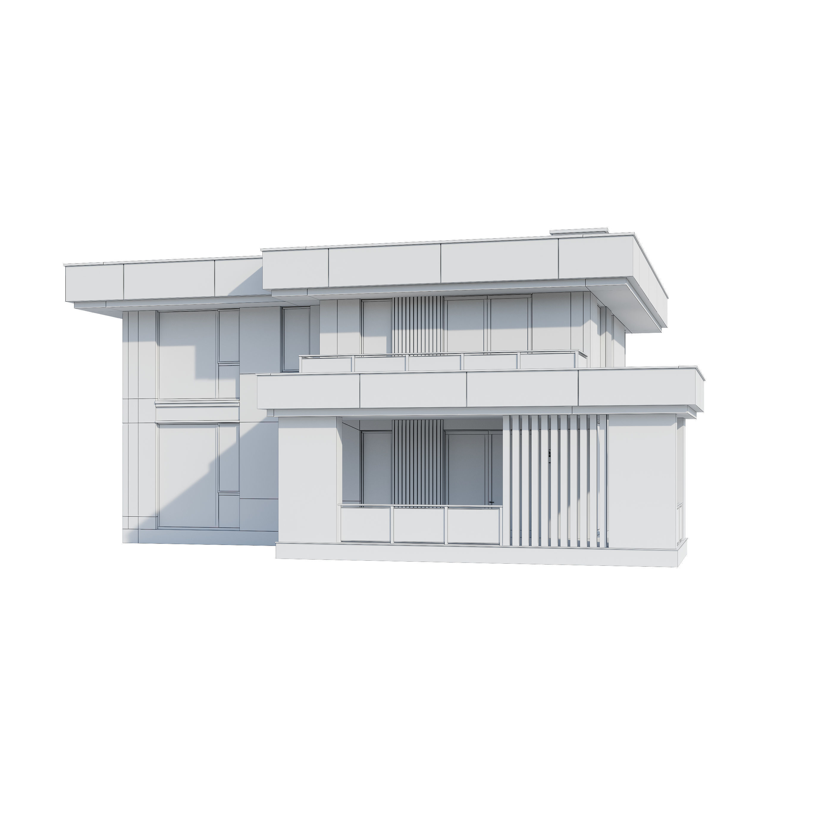 Modern house v104 3D model_20