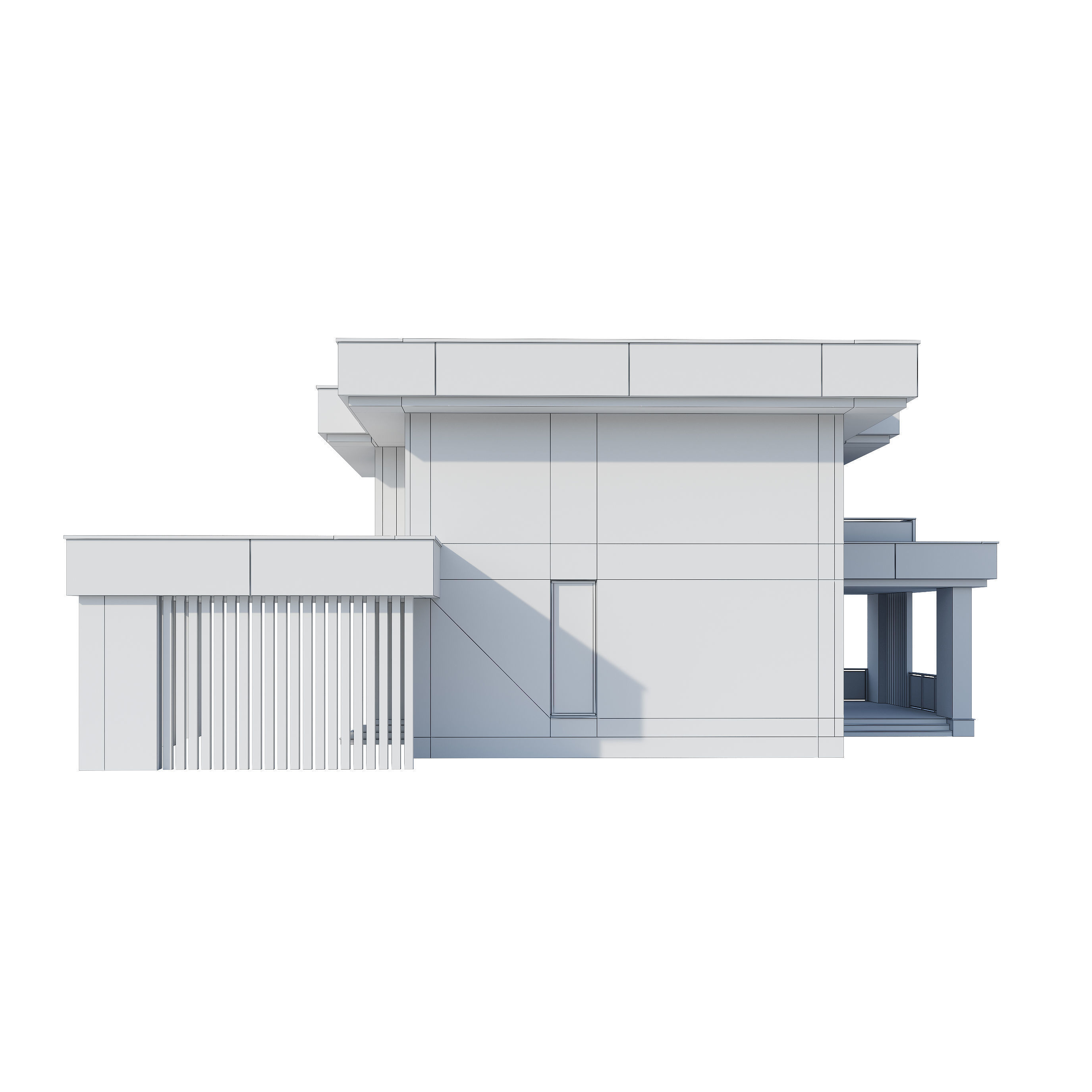 Modern house v104 3D model_23