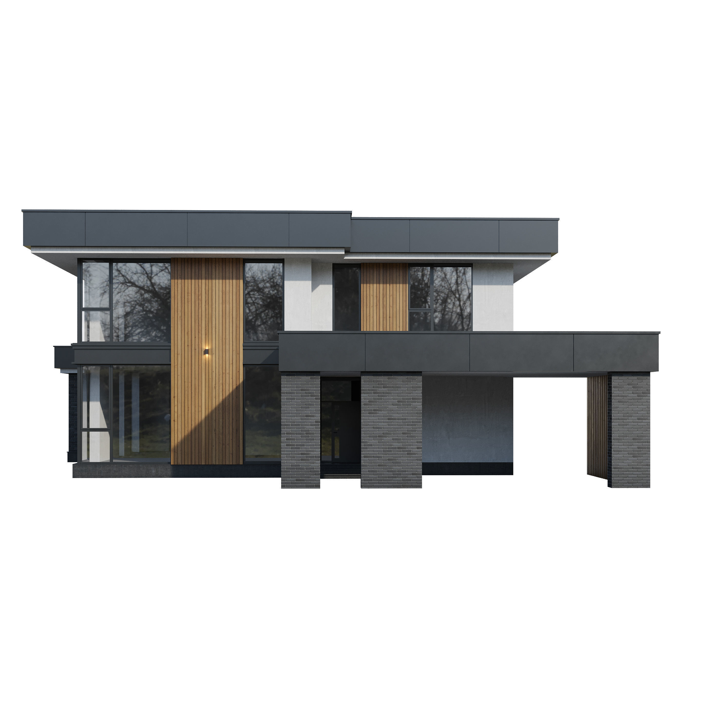 Modern house v104 3D model_13