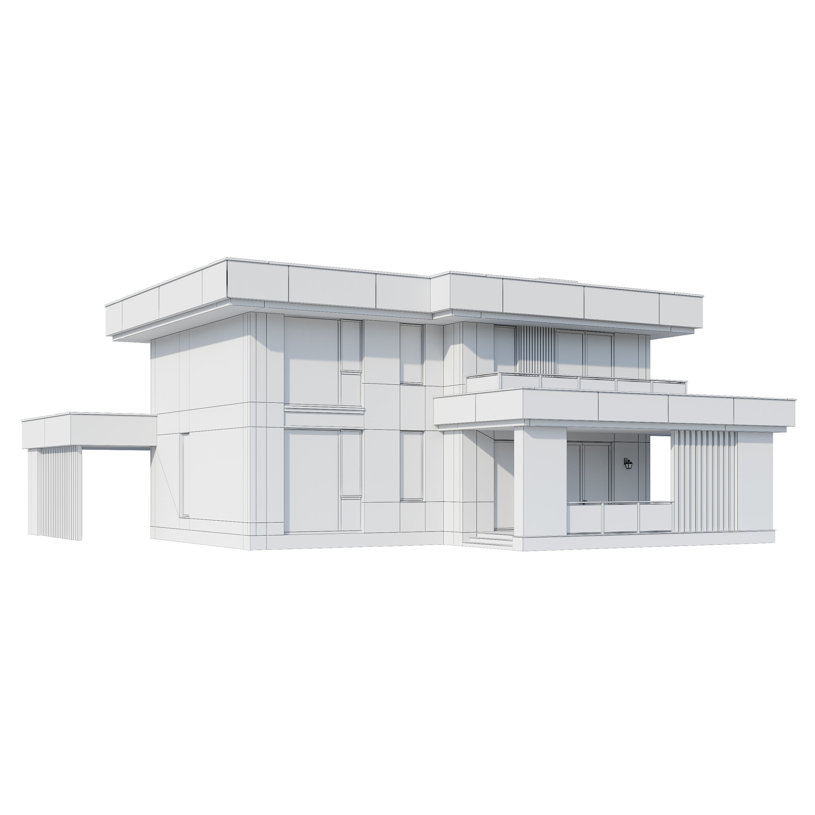 Modern house v104 3D model_19