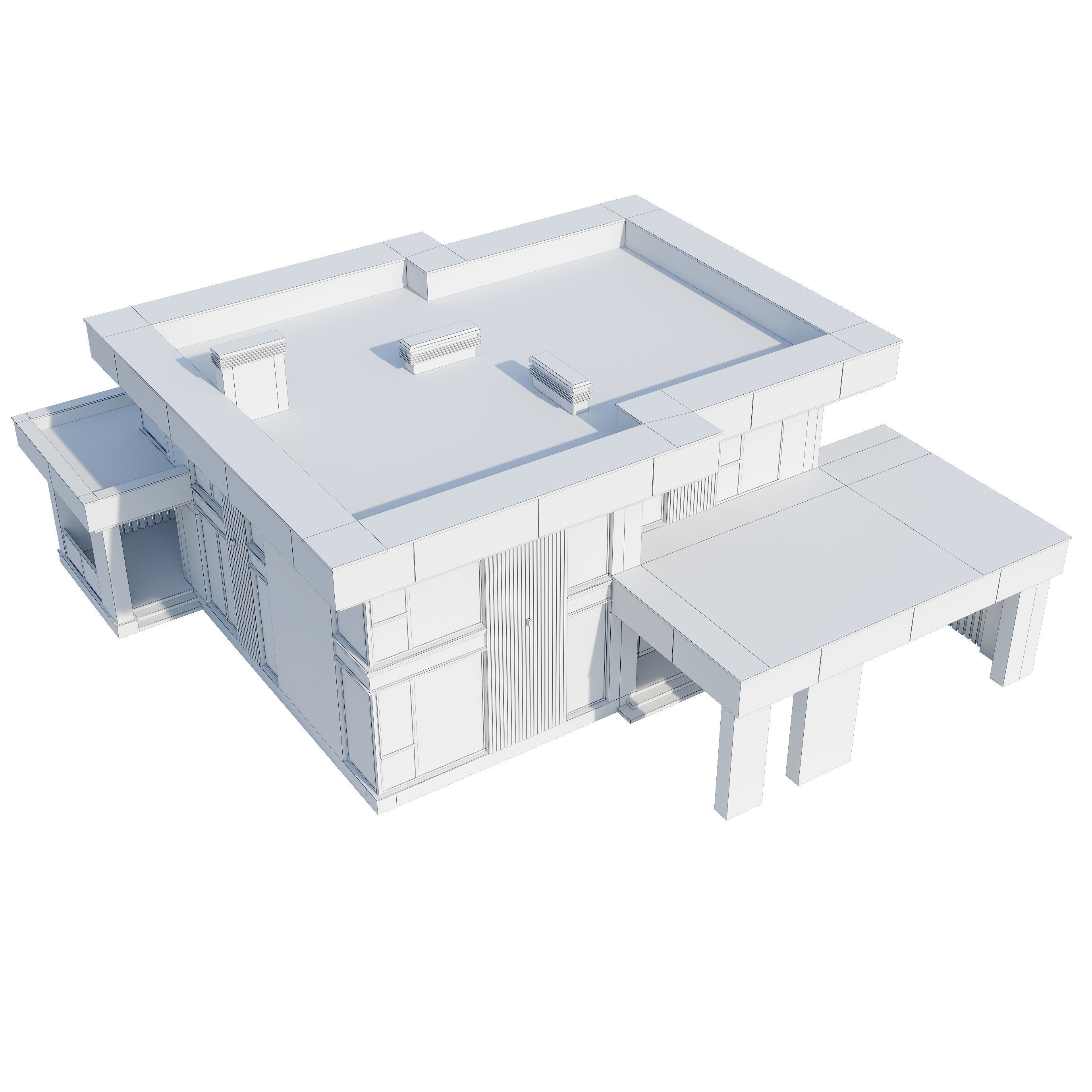 Modern house v104 3D model_26