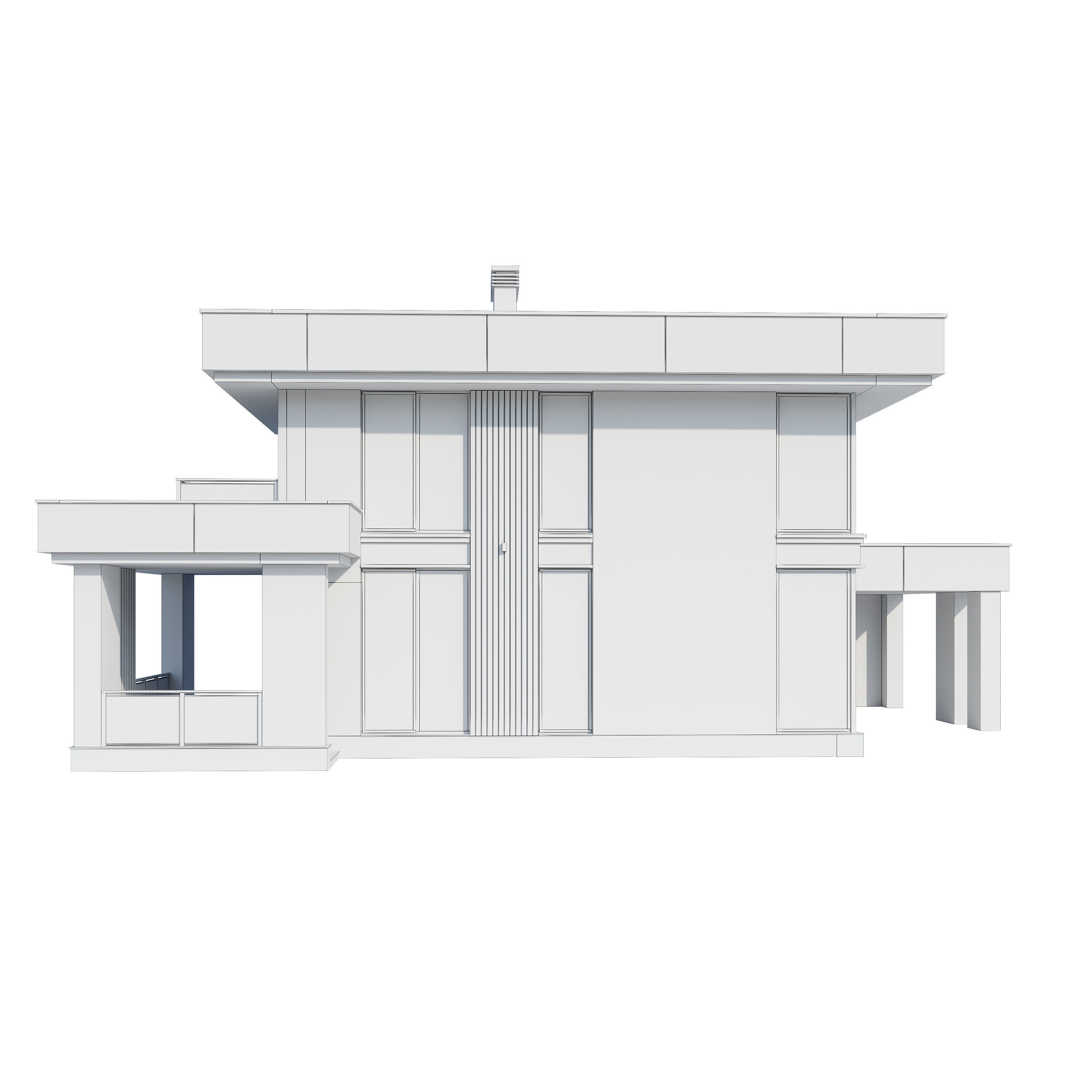 Modern house v104 3D model_25