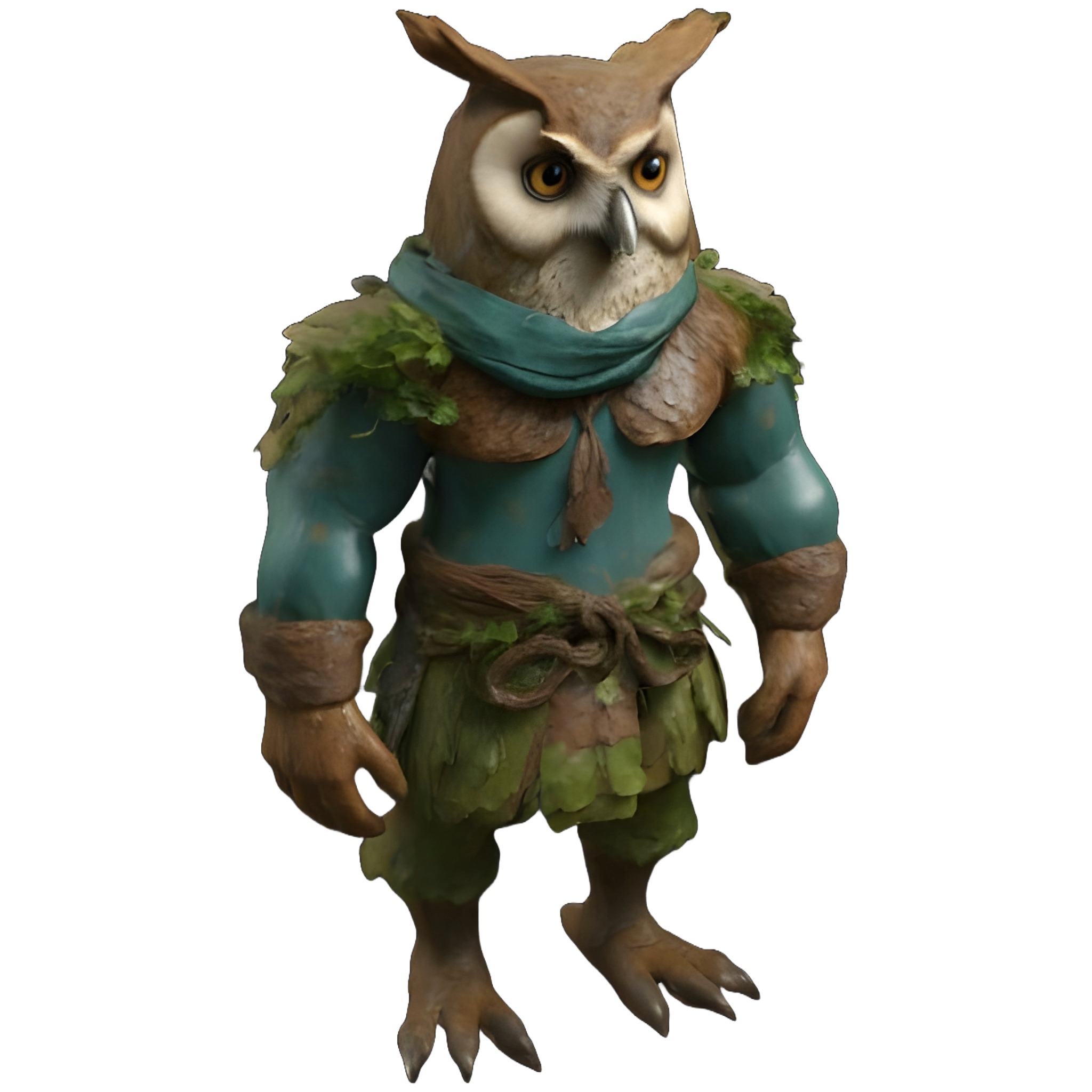 Mystical Character Figurine Set 3D print model_4