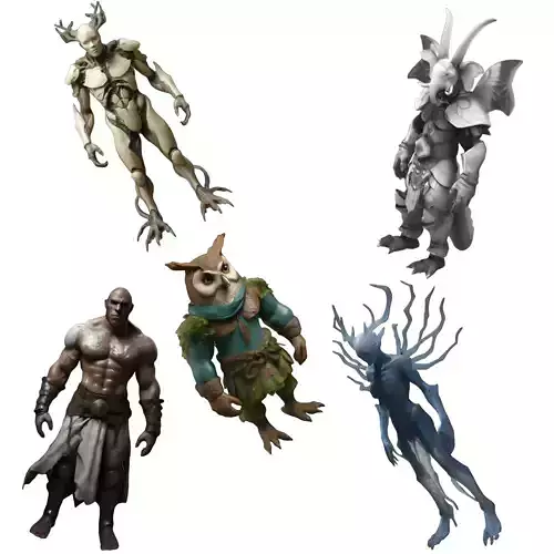 Mystical Character Figurine Set