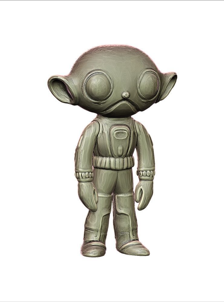 Collectible toy package for kaiju retro toys and sofubi  3D print model_1