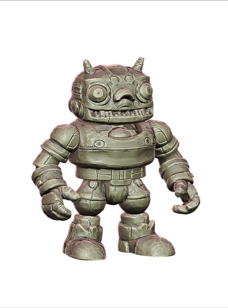 Collectible toy package for kaiju retro toys and sofubi  3D print model_4