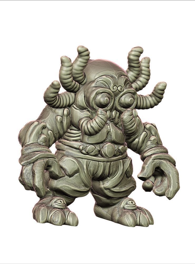 Collectible toy package for kaiju retro toys and sofubi  3D print model_2