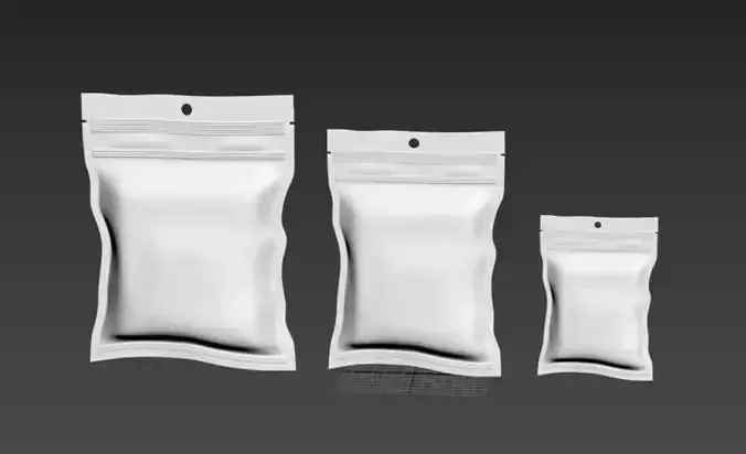 Plastic Packages 3D model