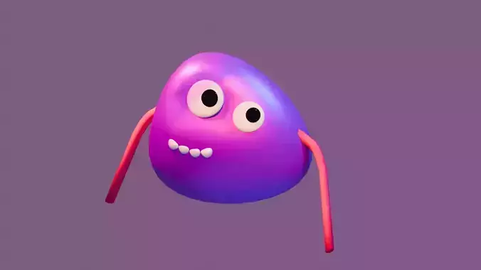 Cute Purple Monster