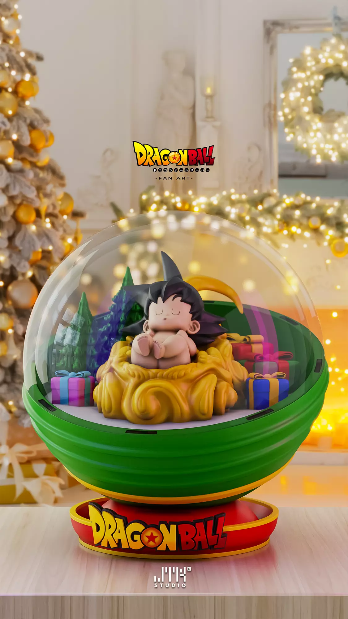 Goku Baby Christmas - Goku Bebe Navidad 3D print model_0