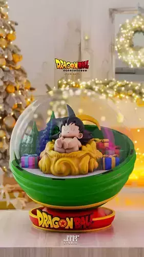Goku Baby Christmas - Goku Bebe Navidad 3D print model Goku Baby Christmas - Goku Bebe Navidad 3D print model