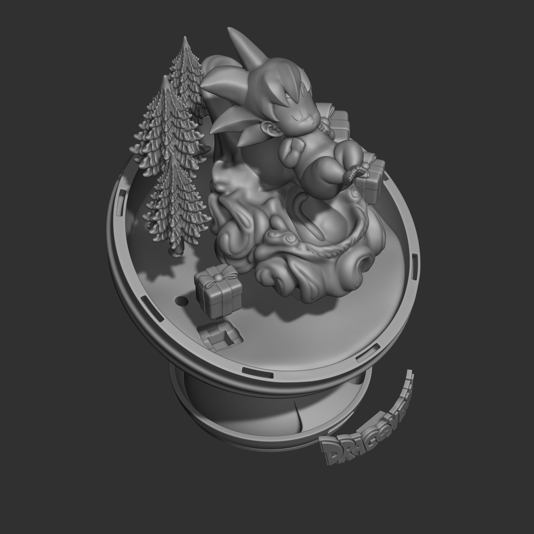 Goku Baby Christmas - Goku Bebe Navidad 3D print model_4