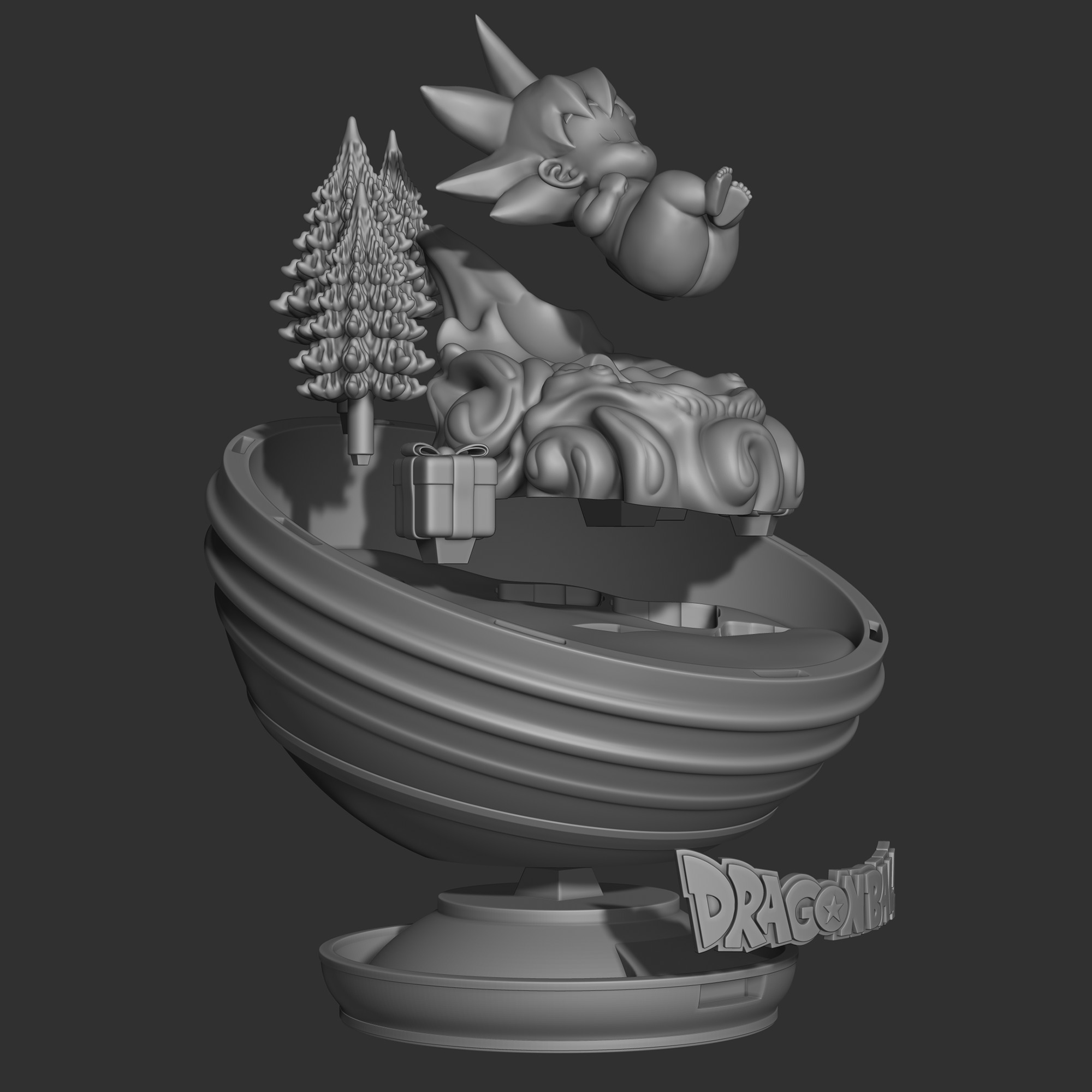 Goku Baby Christmas - Goku Bebe Navidad 3D print model_5