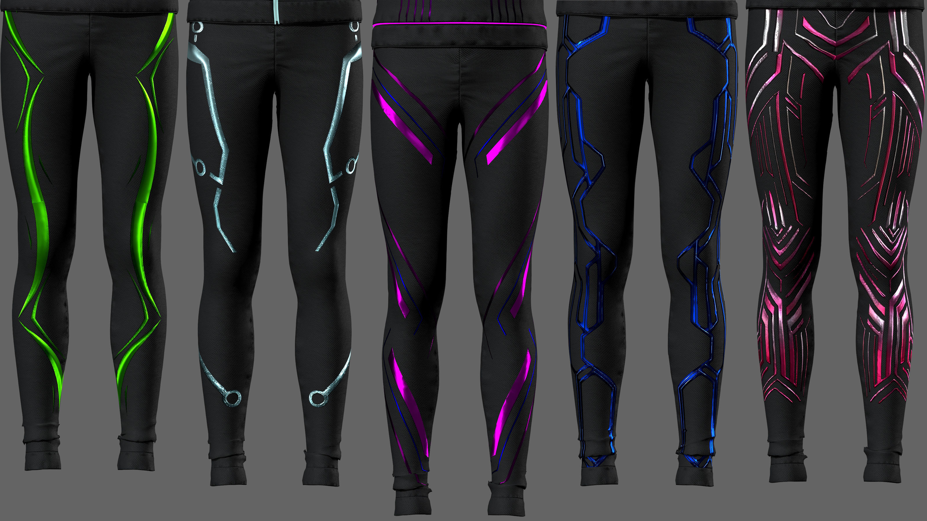 5 Future Glow Activewear Set 3D model_9