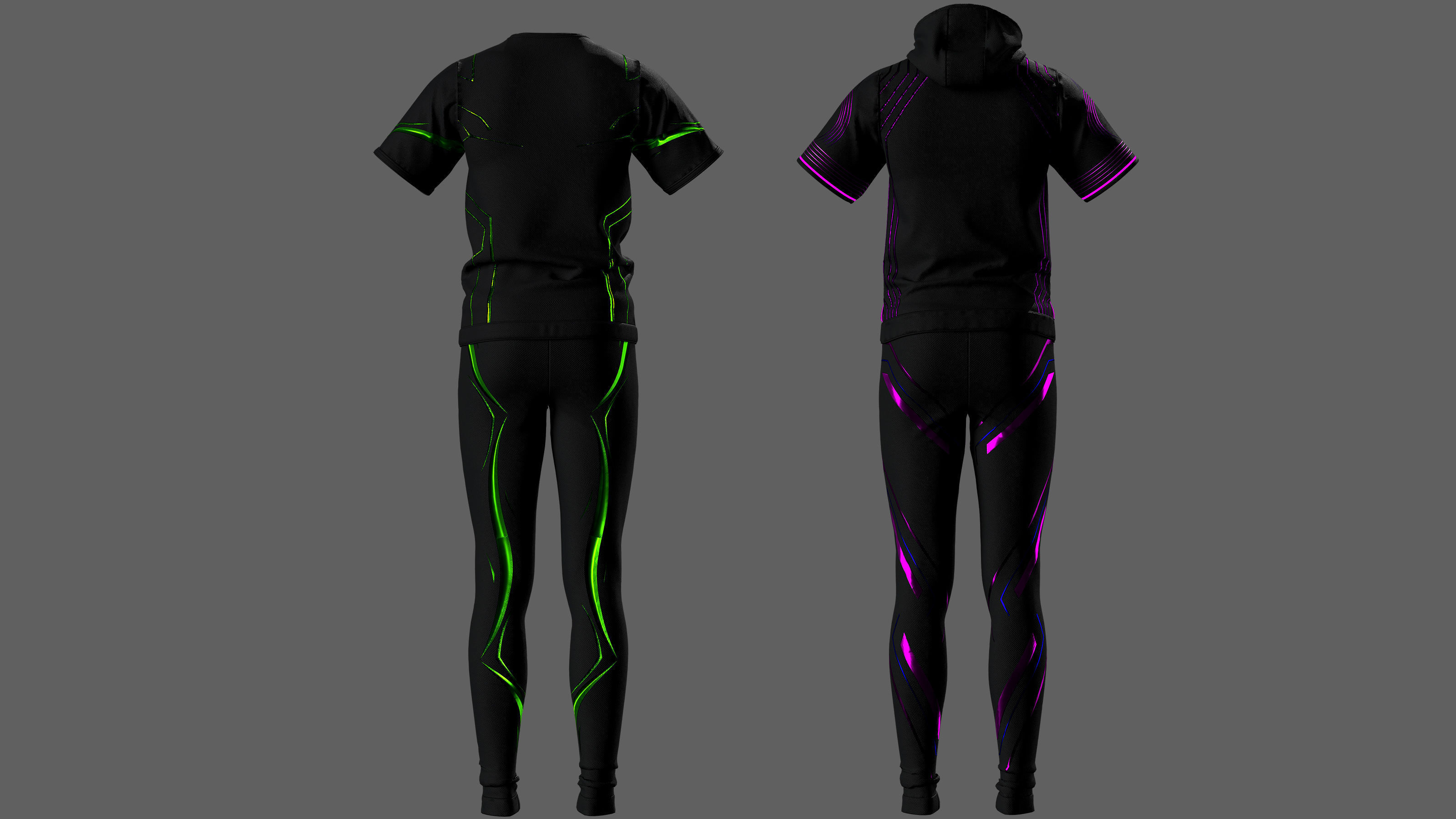 5 Future Glow Activewear Set 3D model_3