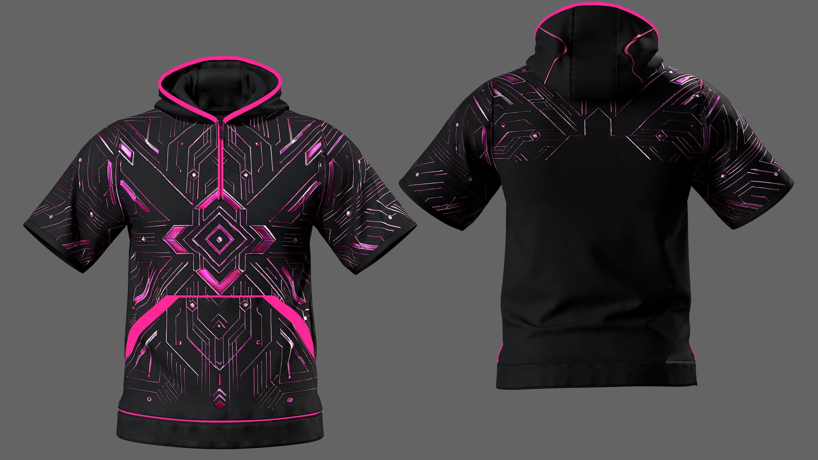 5 Future Glow Activewear Set 3D model_7