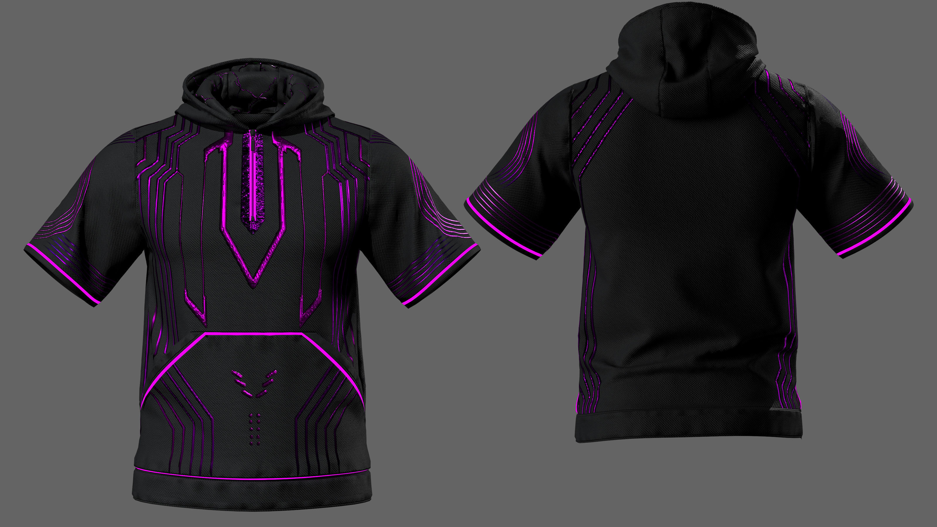 5 Future Glow Activewear Set 3D model_5