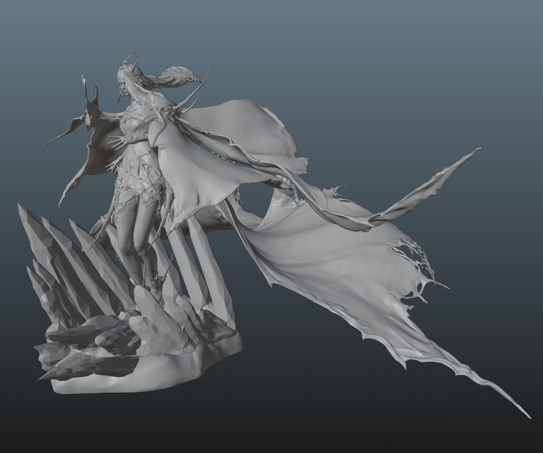Final Fantasy XVI Shiva 3D print model_7