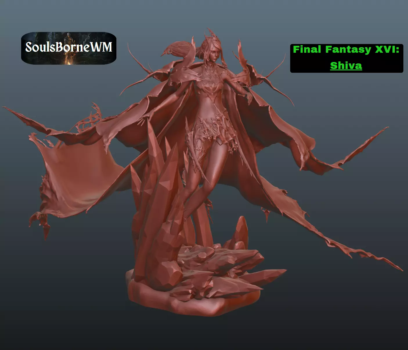 Final Fantasy XVI Shiva 3D print model_0