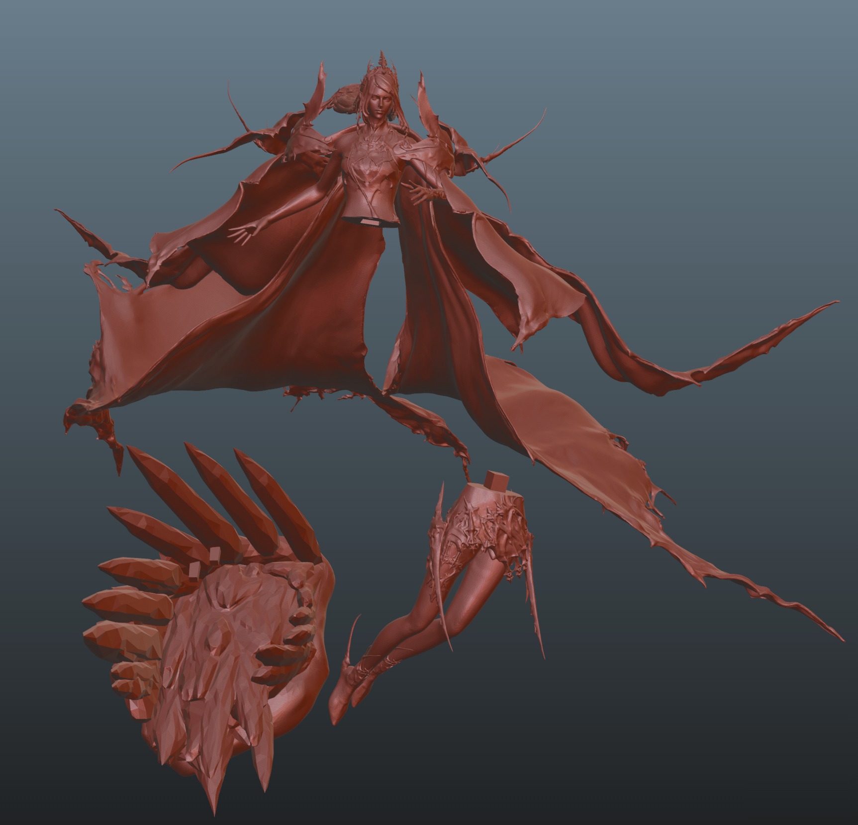 Final Fantasy XVI Shiva 3D print model_5