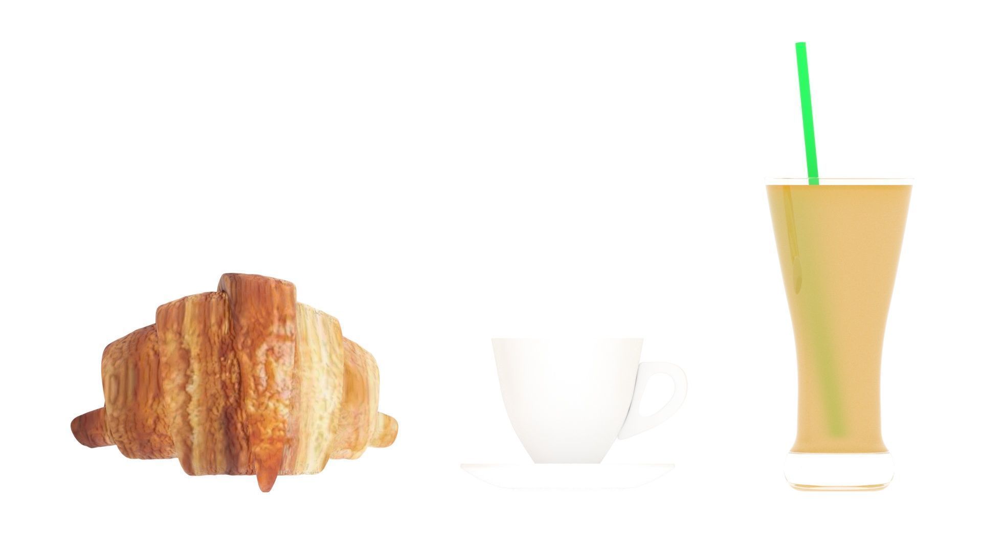 Continental Breakfast 3D model_16