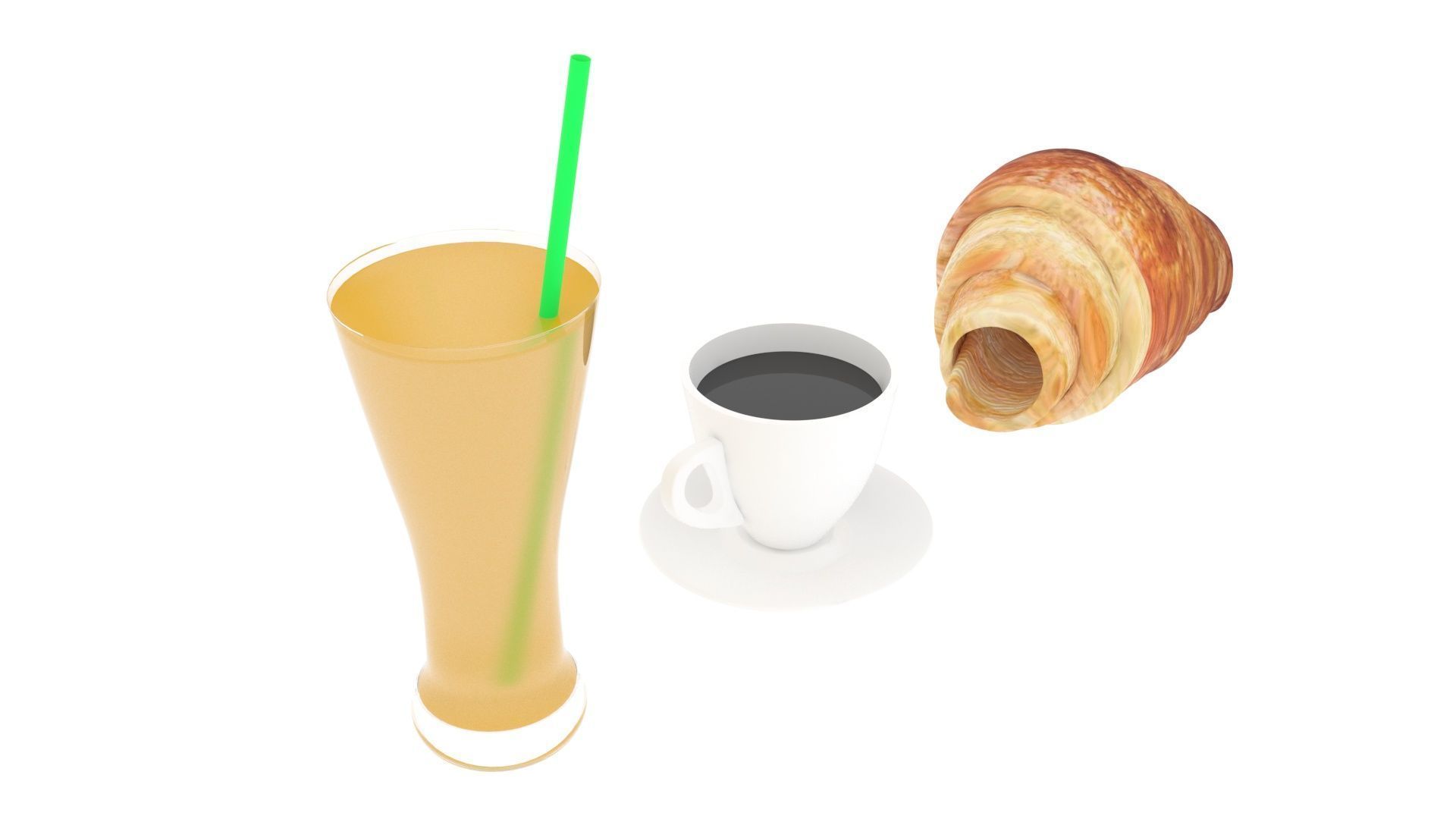 Continental Breakfast 3D model_11
