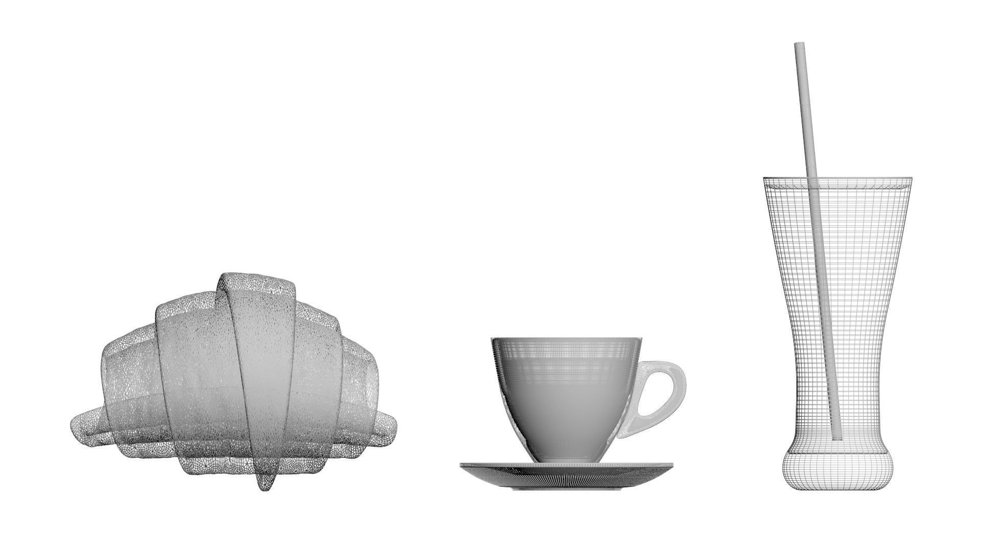 Continental Breakfast 3D model_28