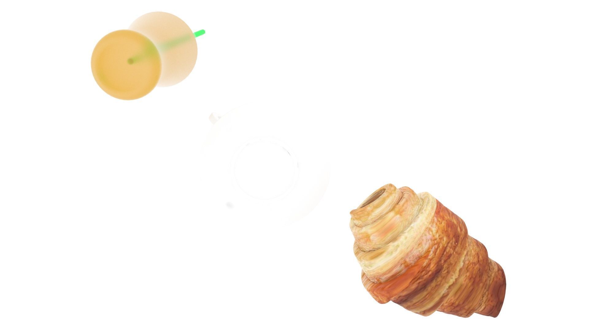 Continental Breakfast 3D model_10