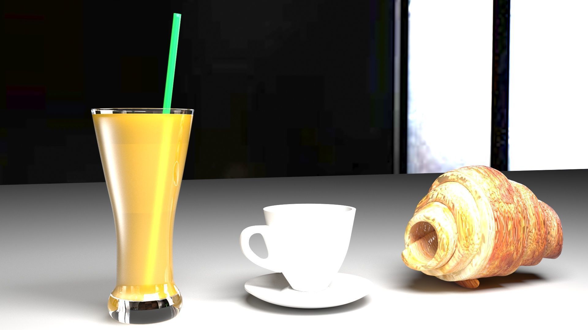 Continental Breakfast 3D model_5