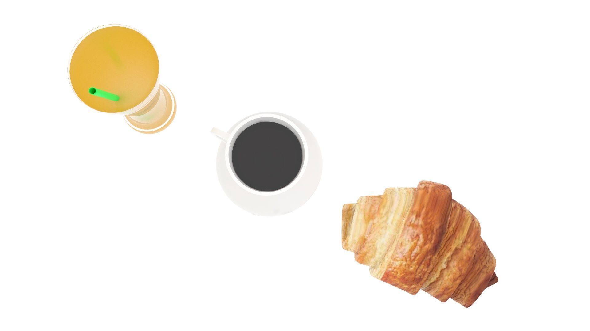 Continental Breakfast 3D model_7