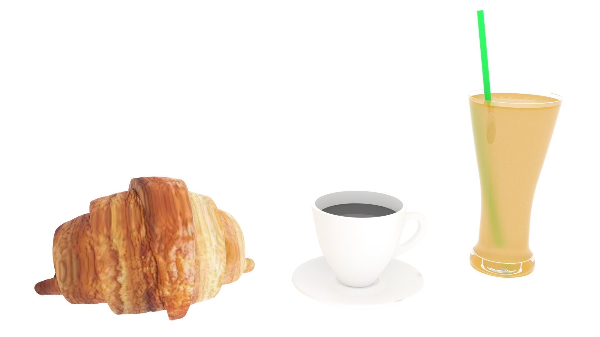 Continental Breakfast 3D model_8