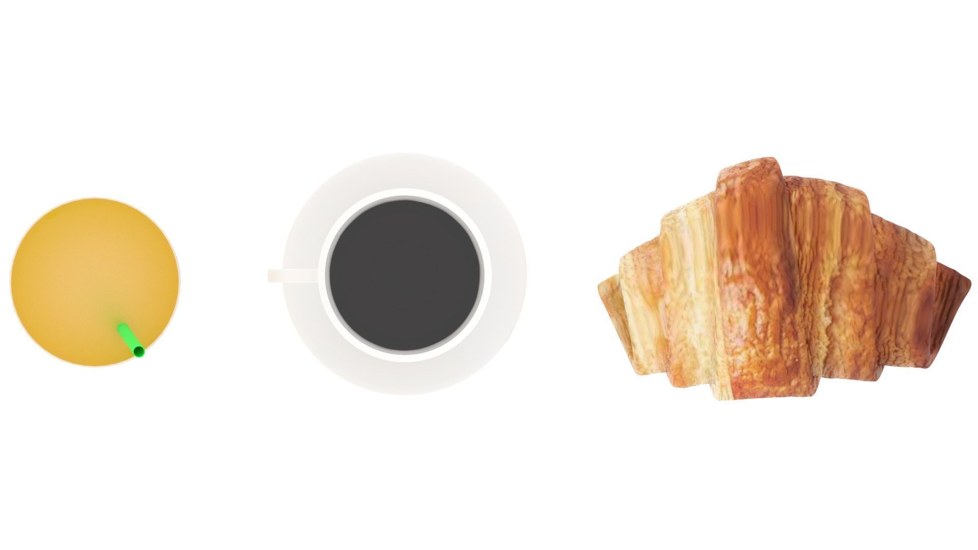 Continental Breakfast 3D model_12