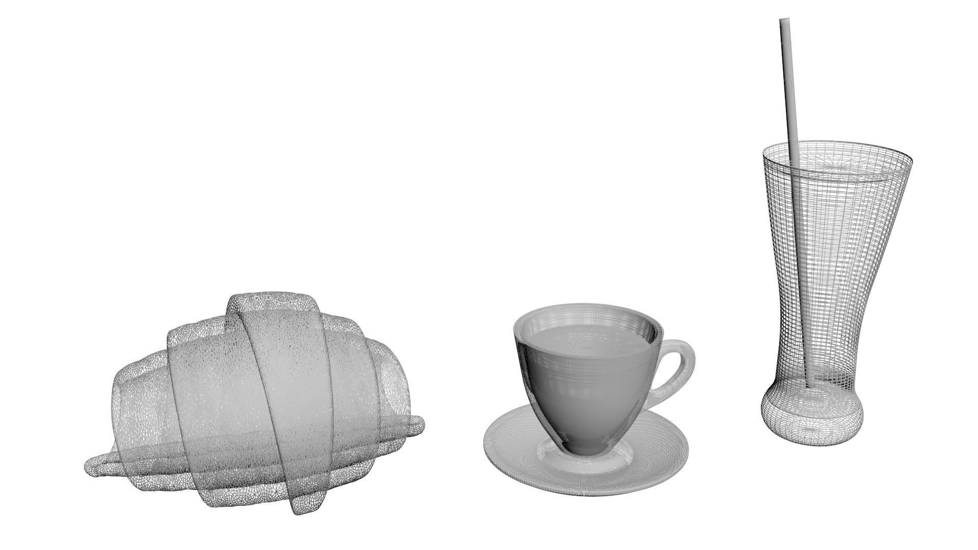 Continental Breakfast 3D model_20