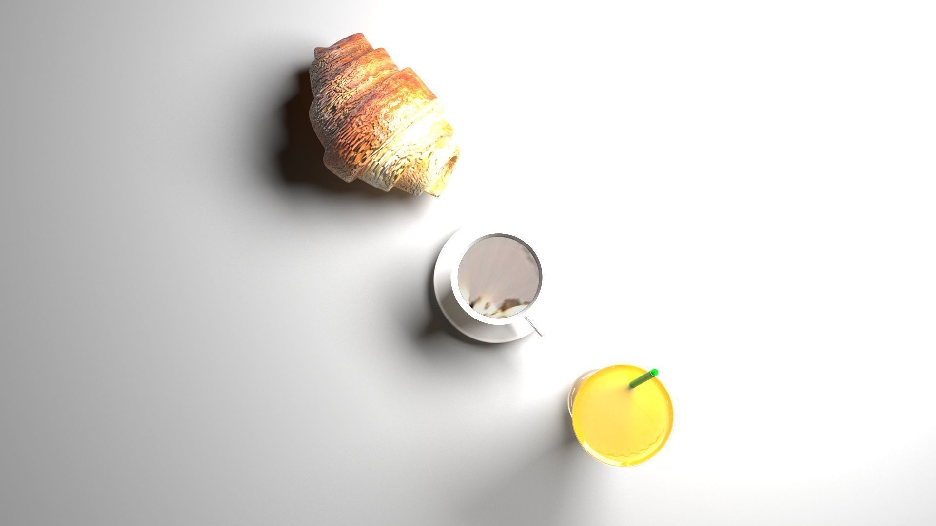 Continental Breakfast 3D model_3