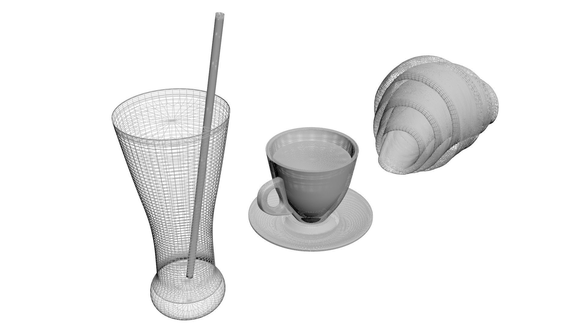 Continental Breakfast 3D model_23