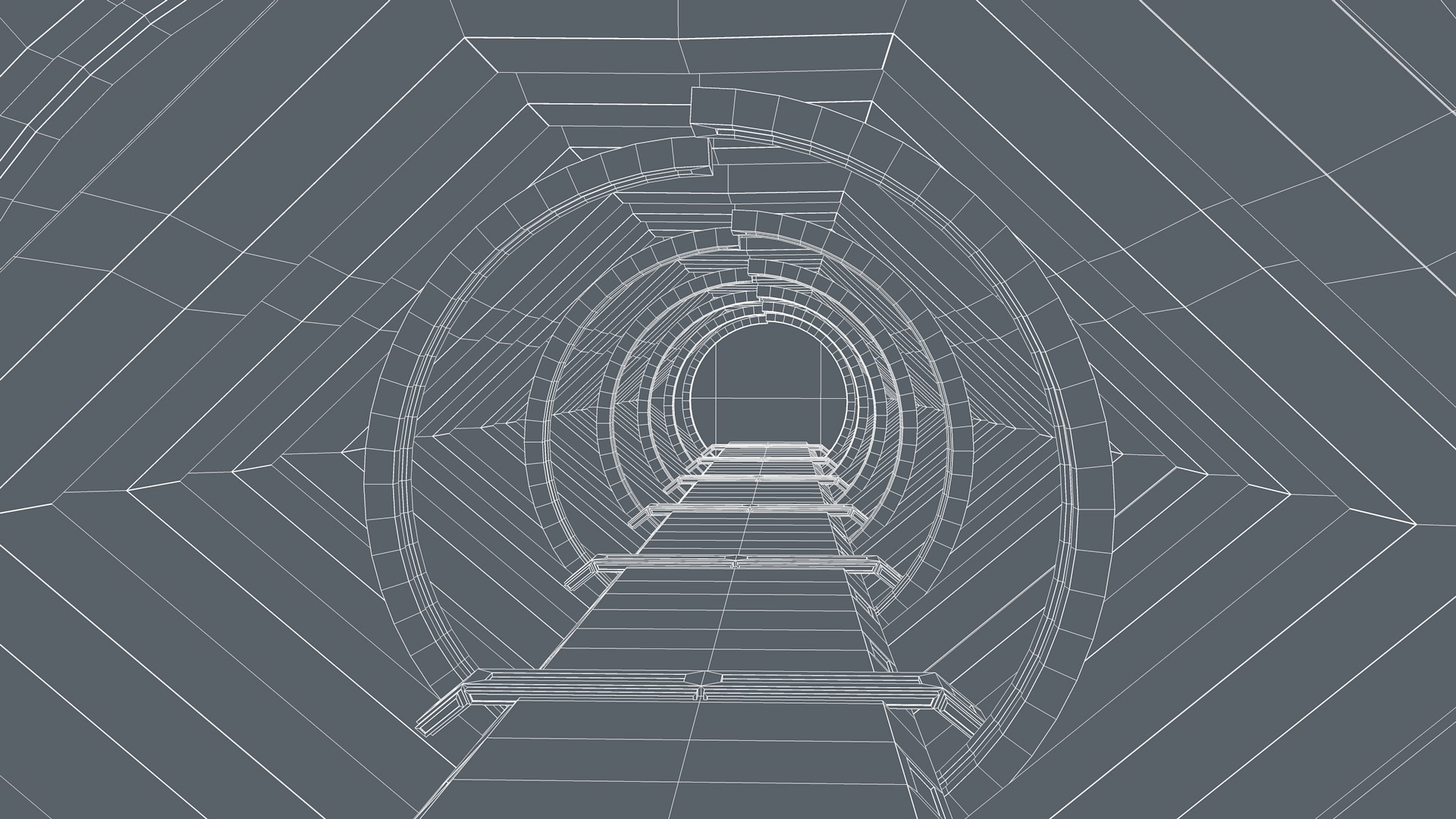 Sci Fi Tunnel 3D model_8
