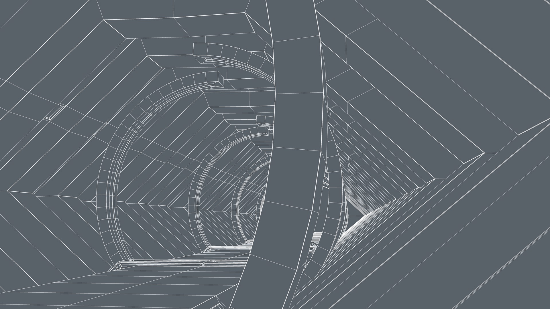 Sci Fi Tunnel 3D model_10