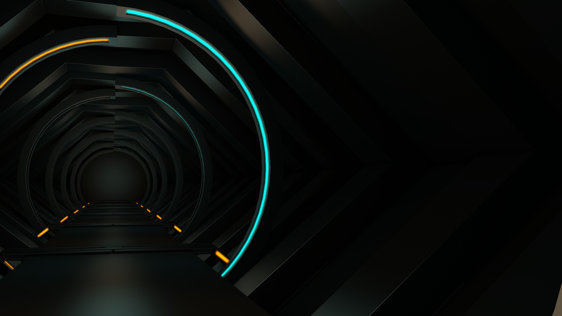 Sci Fi Tunnel 3D model_3