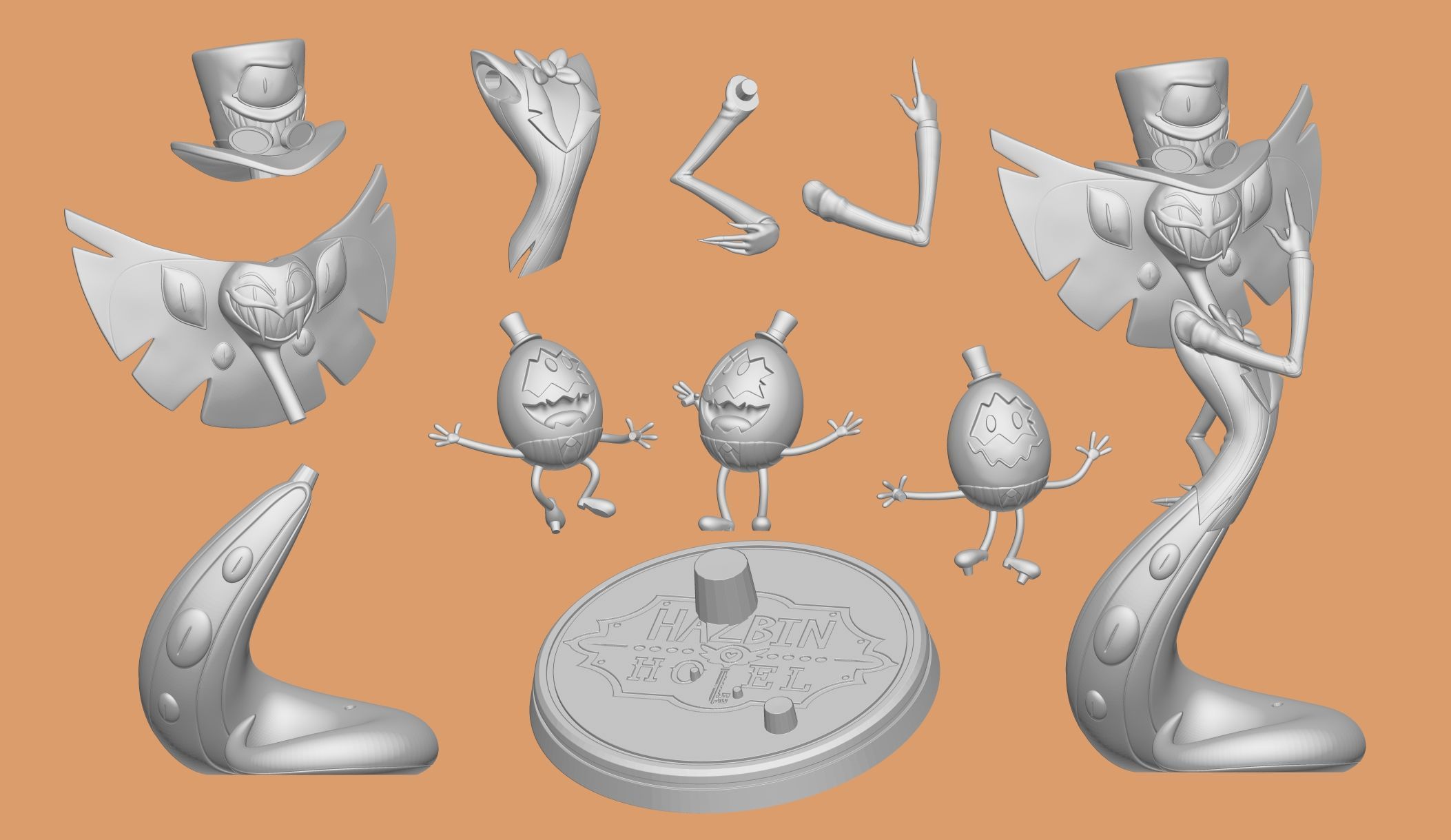 Sir Pentious Hazbin Hotel 3D print model_7