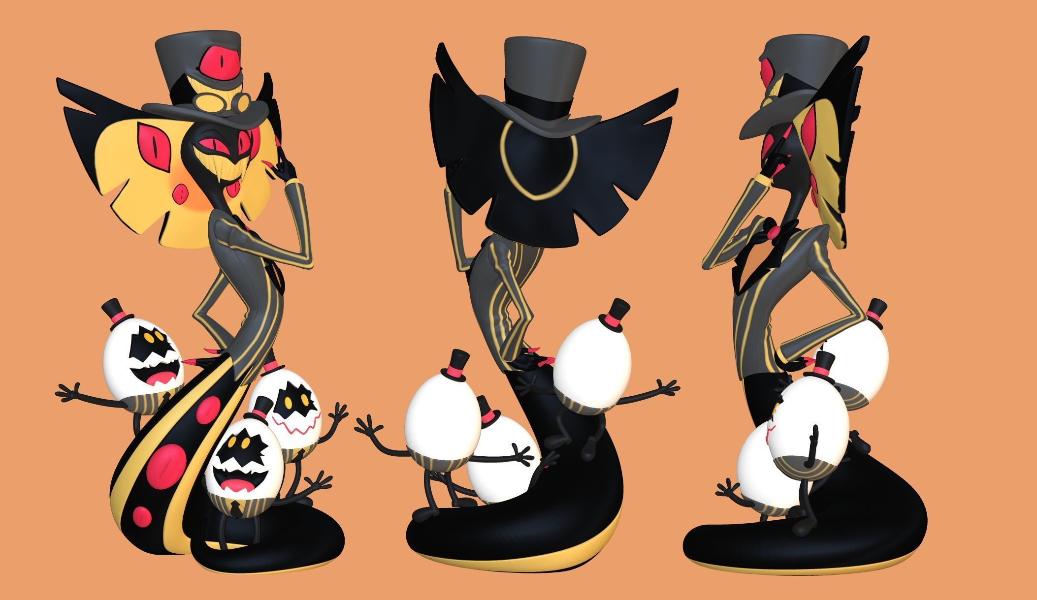 Sir Pentious Hazbin Hotel 3D print model_6