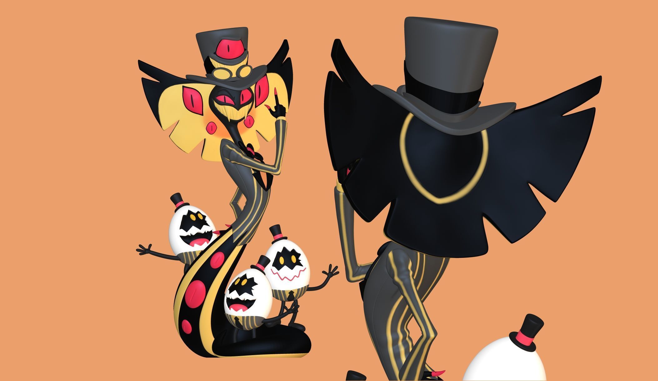Sir Pentious Hazbin Hotel 3D print model_3