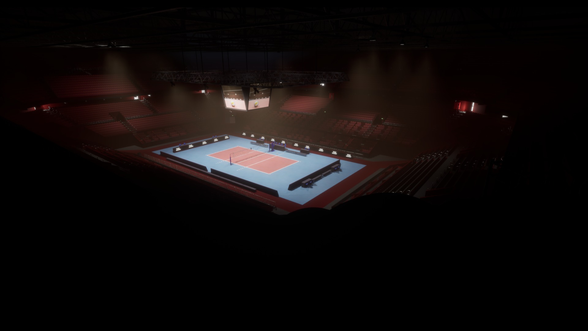 Volleyball Arena Low-poly 3D model_8
