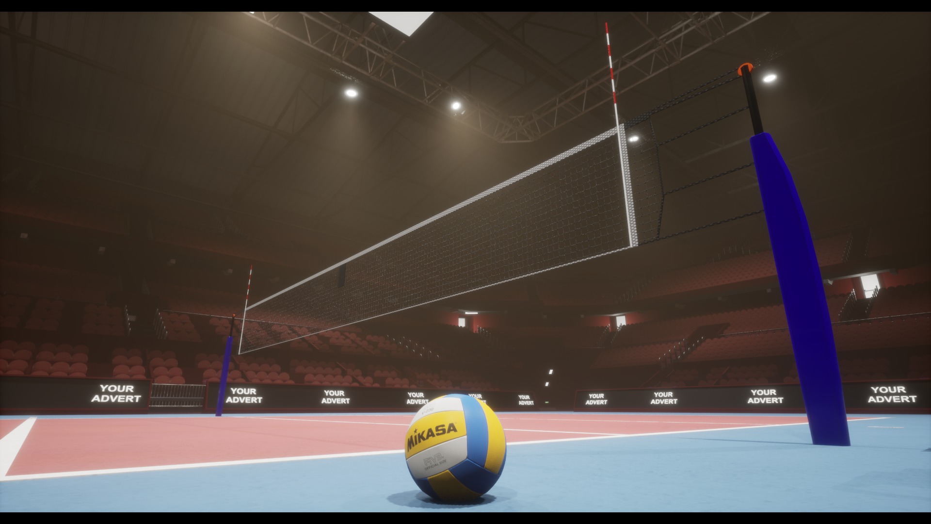 Volleyball Arena Low-poly 3D model_6