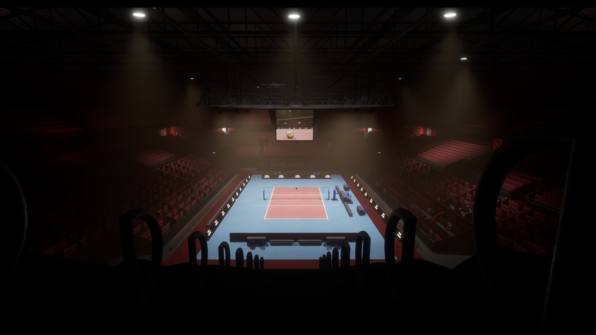 Volleyball Arena Low-poly 3D model_7