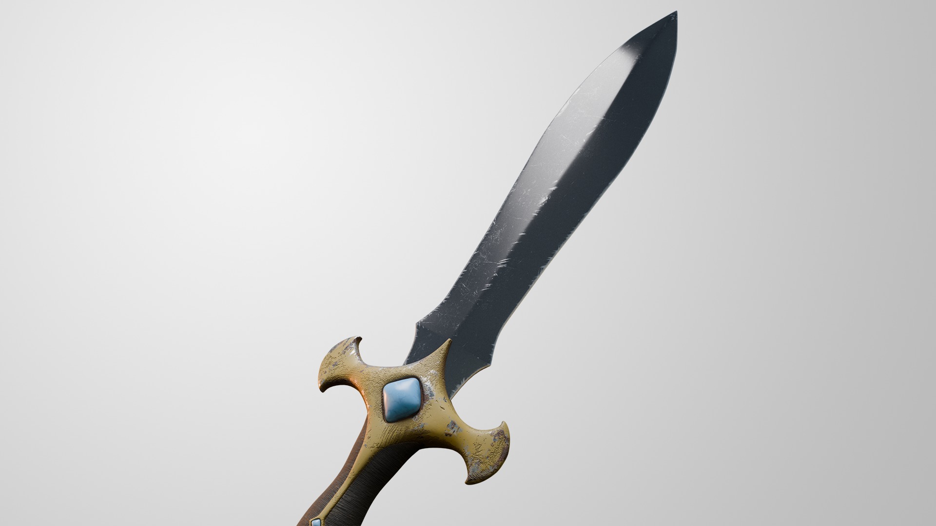 Battle Dagger 3D model_3
