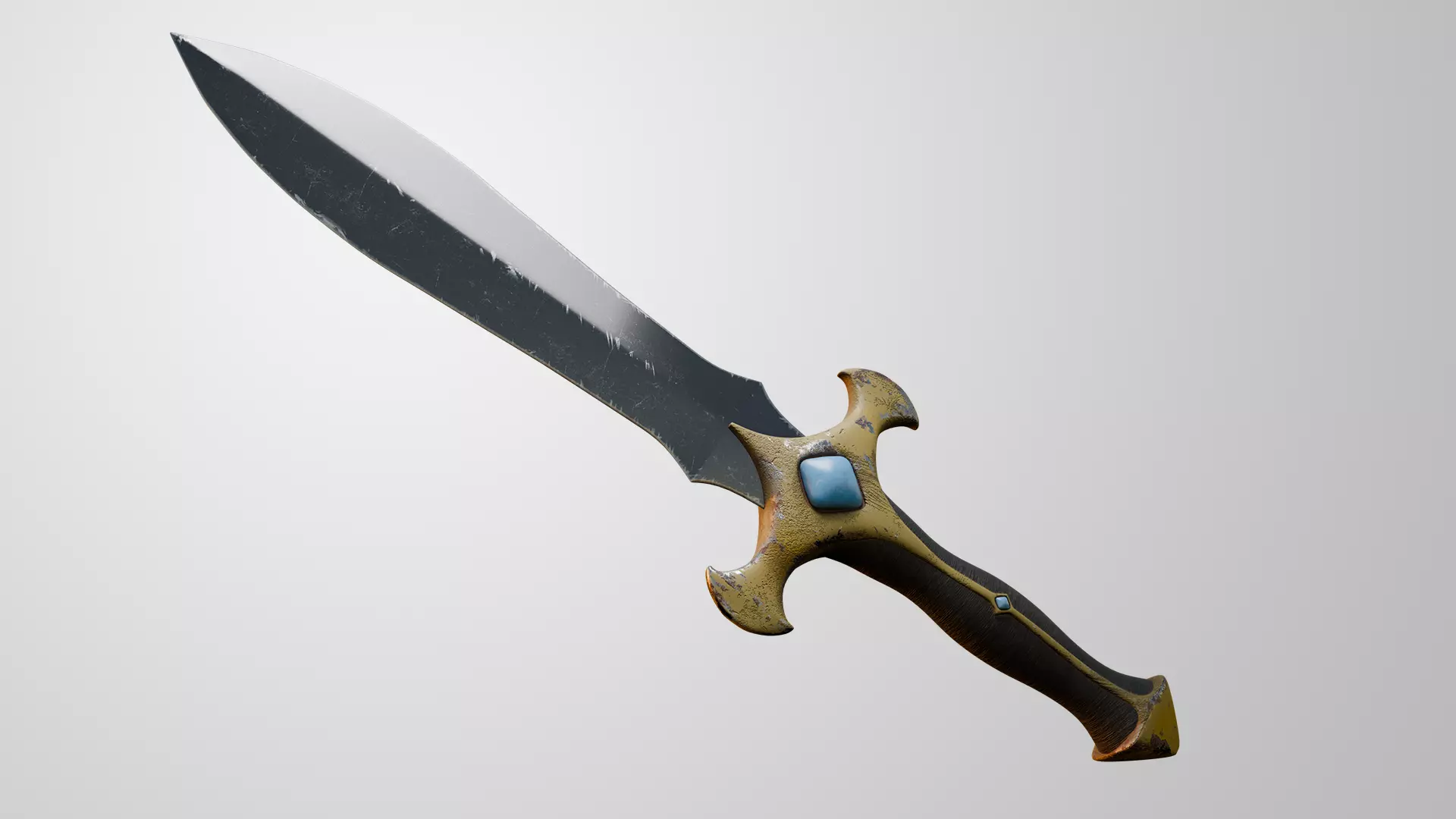 Battle Dagger 3D model_0